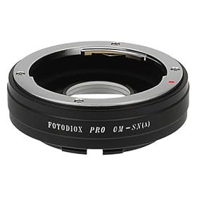 Fotodiox Pro Lens Mount Adapter, Selective 35mm Olympus Zuiko Lens to Sony Alpha A-Mount Camera adapter (Please See Compatible Lens list), OM-Sony(a) Pro