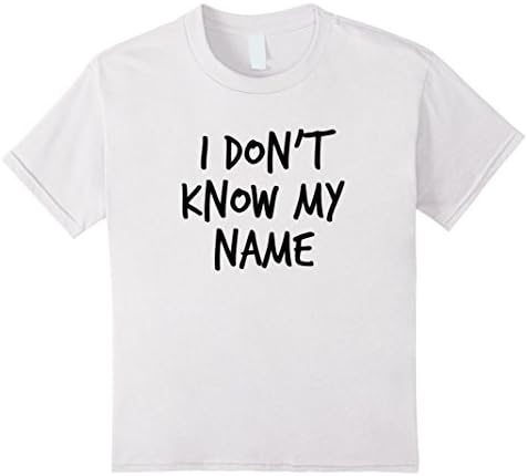 Kids I don't know my Name t-shirt 10 White