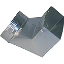 Speedi-Products SM-RH3106 NB 3.25-Inch W by 10-Inch Length to 6-Inch Stack Range Hood 90-Degree Boot