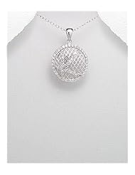 CZ Pendant Necklace In 92.5 Sterling Silver