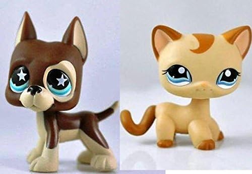 COLIBRISHOP_2psc_Littlest Pet Shop DOG DANE &amp; HAIR CAT