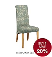 Alton Scroll Back Dining Chair (Light Leg)