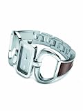 Fossil ES1853 Stainless Steel Ladies Brown Leather Inlay Bracelet Watch