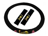 Tweety Bird with Hearts and Attitude Steering Wheel Cover and Shoulder Pads