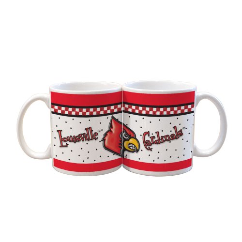 NCAA Louisville Cardinals 2 Pack 11oz White Gameday Mug