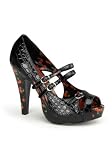 Women’s 4 1/2 Inch Heel, 1 Inch Platform Open Toe Tri-Strap Sandal