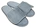 TowelRobes Terry Velcro Open Toe Unisex Slippers