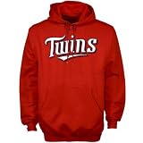 Nike Minnesota Twins Red Tackle Twill Hoody Sweatshirt