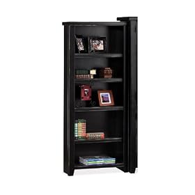 Distressed Black Small Bookcase Distressed Painted Black Finish by Kathy Ireland Martin