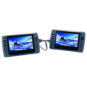 Sylvania SDVD9104 9-Inch Dual Screen DVD Player with USB SD Card Reader (Black) by