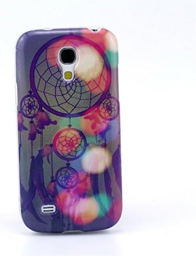 eForprice Fashion Colorful Soft TPU Silicone Cute Cover Case Transparent Clear Border Skin Protector for Cell Phone for Samsung Galaxy S4 Mini i9190