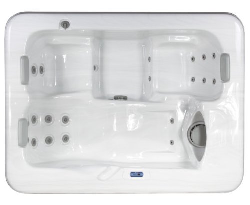 Mediterranea A-L63202M Bianco 83-Inch by 63-Inch by 30-Inch 20 Hydrotherapy Jet Lounger, 3 Seats, Color Sterling Shell/Mocha Skirt On Sale