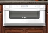 Sharp Insight Series KB6002LW 1.0 cu. ft. Built-In Microwave Drawer with 1,000 Cooking Watts, 11 Power Levels, Angled Digital Touch Controls and Manual Door Opening: White