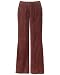 Straight leg suede pants