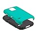 Fulland Hybrid Armor Silicone Card Holder Kickstand Case with Stylus Pen and Screen Protector for Samsung Galaxy S5 - Aqua Green