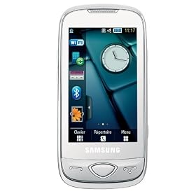 Samsung - S5560 Player 5 - T�l�phone portable - Quadribande - Bluetooth - Blanc