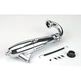 Dynamite 1/8 086 Hi-Speed Inline Exhaust System: Polished