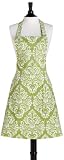Jessie Steele Green and Cream Damask Bib Chef Apron