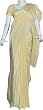 Silk Fashion Cream Saree from India