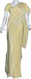 Silk Fashion Cream Saree from India