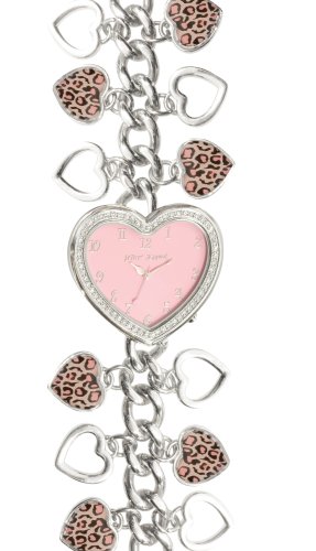 Betsey Johnson Women’s BJ4169 Jungle Girl Collection Silver-Tone Bracelet Watch