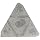 Sandvik Coromant T-MAX MILLING  Carbide Milling Insert, TFA Style, Triangle, H10 Grade, Uncoated, TFA42P3R,0.125" Thick, 0" Corner Radius (Pack of 10)