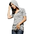 Alternative Apparel Short Sleeve Heather Pullover Hoodie