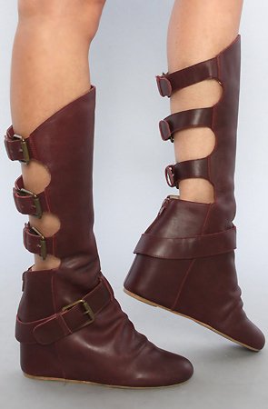 80%20 The Cody Buckle Back Hidden Wedge Boot in Ox Blood,Shoes for Women from 80%20
