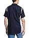 Dickies Occupational Workwear LS524DNSM 4XL Polyester/Cotton Men's Short Sleeve Industrial Color Block Shirt, 4X-Large, Dark Navy/Smoke