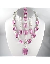 Pink rectangle crystals