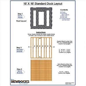 Dewdock Standard Dock (Beige Blue,16 X 16-Feet) by