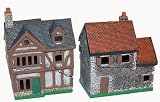 15mm European Buildings: Townhouse Set F