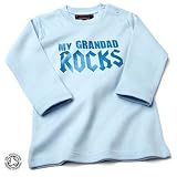 My Grandad Rocks Baby/Kids Sky Blue T-shirt L/S,6-12 months