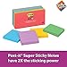 Post-it Super Sticky Notes, 2X Sticking Power, 3 in x 3 in, Marrakesh Collection, 12 Pads/Pack (654-12SSAN) - 5 Pack