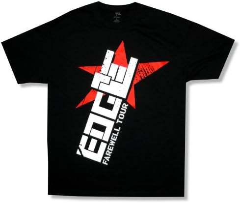 Adult WWE Wrestling "Edge Farewell Tour" Black T-Shirt