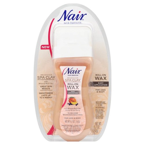 Nair Brazilian Spa Clay Roll-On Wax, 5.7 Ounce