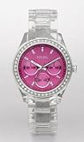 Fossil - Clear Stella Pink Dial Watch ES2604