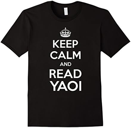Men's Yaoi Shirt - Keep Calm And Read Yaoi 2XL Black