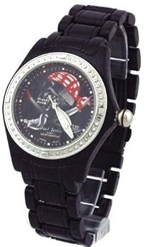 Biker Skulls Men's Gun Color Bling Bling Skull Knives Watch Model PJ-1004