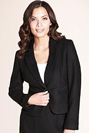 1 Button Pocket Jacket with Wool