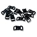 Paracord Planet Brand Contoured Side Release Black Buckle – Multiple Size and Quantity (3/8 Inch, 100 Pack)