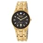 Armitron Men's 201964BLK Diamond Round Gold-Tone Black Dial Dress Watch