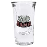 Alabama Crimson Tide Fluted Shot (Set of 2)