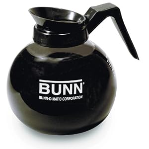 BUNN 12-Cup Glass Coffee Decanter, Black by Bunn