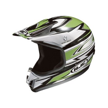 HJC Rez Men's CS-X2 Motocross Motorcycle Helmet - MC-4 Green/Black/White / 2X-Large