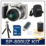 Olympus SP-800UZ Digital Camera, 14 Megapixels, 30x Wide-Angle 28mm Optical ....