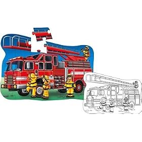 Learning Journey 30-pc. Puzzle Doubles Fire Truck Floor Puzzle by Learning Journey