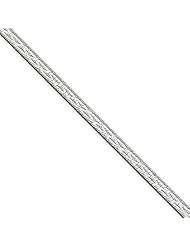 4.5mm, Sterling Silver, Fancy Herringbone Chain, 16 inch