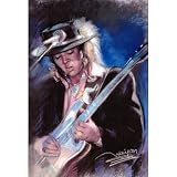 Stevie Ray Vaughan (Portrait) Art Print Poster - 11x17