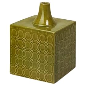 Imax Short Avacado Cube Vase